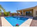 Inviting sparkling pool with spacious patio; perfect for relaxation at 3082 E Jade Ct, Chandler, AZ 85286