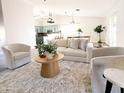 Open living space featuring a neutral color palette and stylish furniture at 482 S Terrace Rd, Chandler, AZ 85226