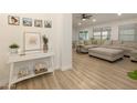 Bright and airy entryway with a console table and view to living room at 831 E Spanish Moss Ln, Phoenix, AZ 85022