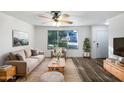 Bright living room featuring a comfy sofa and large window at 1437 N 44Th St, Phoenix, AZ 85008