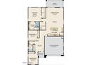 Single-story home floor plan with 3 bedrooms, 2 baths, and a 2-car garage at 21435 W Meadowbrook Ave, Buckeye, AZ 85396