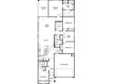 Four bedroom, two bathroom split floor plan with 2-car garage at 24344 W Graham Trl, Buckeye, AZ 85326