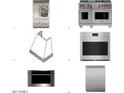 Professional grade stainless steel appliances include refrigerator, range oven, hood, and dishwasher at 24642 N 123Rd Pl # 114, Scottsdale, AZ 85255