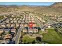 Aerial view showcasing the home's location in a residential neighborhood at 5227 W Desperado Way, Phoenix, AZ 85083