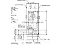 Plot plan showing two-car garage and exterior patio at 7833 E Raleigh Ave, Mesa, AZ 85212