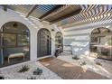 Front entry with pergola, pathway, and succulents at 8018 N 3Rd Pl, Phoenix, AZ 85020