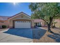 Front view of a house with a garage and mature trees at 14209 W Via Manana --, Sun City West, AZ 85375