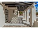 Stylish patio offering outdoor space, sun protection, and a modern aesthetic perfect for relaxation and entertaining at 6712 E Pershing Ave, Scottsdale, AZ 85254