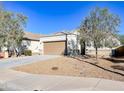 Single-story home with a two-car garage and desert landscaping at 3841 N 293Rd Dr, Buckeye, AZ 85396