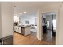 Modern condo kitchen with granite countertops and stainless steel appliances at 5450 E Deer Valley Dr # 1004, Phoenix, AZ 85054