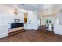 Bright and spacious living room with hardwood floors and high ceilings at 28602 N 58Th St, Cave Creek, AZ 85331