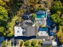 Aerial view showing house, pool, and backyard at 6740 N 7Th St, Phoenix, AZ 85014