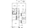 One-story floor plan featuring 4 bedrooms, 2 baths, and a 2-car garage at 20622 N 226Th Ln, Surprise, AZ 85387