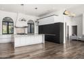 Modern kitchen with island and high-end appliances at 4129 E Sandy Mountain Rd, Paradise Valley, AZ 85253