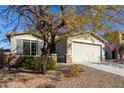 One-story house with a two-car garage and tree in front at 10815 S 175Th Dr, Goodyear, AZ 85338