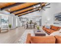 Open concept living space showcasing vaulted ceilings and stylish decor at 6613 W Sweetwater Ave, Glendale, AZ 85304