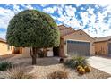 Single-story home with desert landscaping and two-car garage at 21271 N 262Nd Dr, Buckeye, AZ 85396