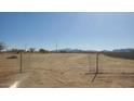 Empty lot with chain link fence; mountain view at 000 W Pony Rd, Maricopa, AZ 85139