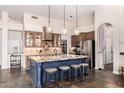 Spacious kitchen featuring granite countertops and a large island at 24029 N 76Th Pl, Scottsdale, AZ 85255