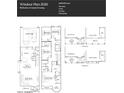 Two-story home floor plan; four bedrooms, three baths, two-car garage at 3350 S 82Nd St, Mesa, AZ 85212