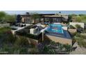 Luxury backyard oasis featuring a stunning pool and patio area at 36548 N 105Th Pl, Scottsdale, AZ 85262