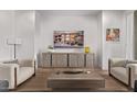 Modern living room featuring neutral tones and stylish furnishings at 10222 E Southwind Ln # 1026, Scottsdale, AZ 85262