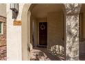 Inviting front door entrance with archway at 2746 S Harmony Ave, Gilbert, AZ 85295