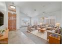 Bright and airy living room with neutral color palette at 7261 E Black Rock Rd, Scottsdale, AZ 85255