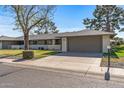 House exterior showcasing a gray garage door and landscaping at 12539 W Shadow Hills Dr, Sun City West, AZ 85375