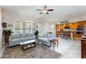 Open kitchen with island, wood cabinets and stainless steel appliances at 4543 E Molly Ln, Cave Creek, AZ 85331