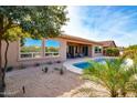 Backyard oasis with pool, patio, and desert landscaping at 5626 E Sleepy Ranch Rd, Cave Creek, AZ 85331