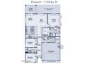 1704 sq ft floor plan, 3 bed, 2 bath, 2 car garage at 12766 W Parkway Ln, Avondale, AZ 85323