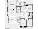 Second floor plan with primary suite, 3 bedrooms, and a loft at 20620 E Via Del Jardin --, Queen Creek, AZ 85142