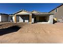 New single-story home with attached garage and front porch at 22852 E Lords Way, Queen Creek, AZ 85142