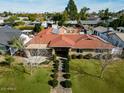 Stunning aerial view of a home showcasing its curb appeal and spacious yard at 3213 N 41St Pl, Phoenix, AZ 85018