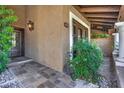 Front entry with decorative door and tile flooring at 8082 E Via Del Desierto --, Scottsdale, AZ 85258