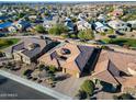 Aerial view of houses in a community with a park at 2238 E Saddlebrook Rd, Gilbert, AZ 85298