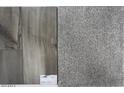 Wood-look tile and gray carpet samples at 12722 W Luxton Ln, Avondale, AZ 85323