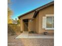 House entrance with walkway and landscaping at 1933 S Peppertree Dr, Gilbert, AZ 85295