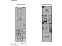 Two-story floor plan showing a two-car garage, two bedrooms, and a great room at 2658 S Sulley Dr # 108, Gilbert, AZ 85295