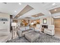 Open living room with contemporary furniture and large windows at 7117 E Rancho Vista Dr # 3006, Scottsdale, AZ 85251
