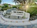 The Summit at Crestview community entrance sign at 14849 E Valley Vista Dr, Fountain Hills, AZ 85268