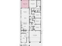 One-story floor plan featuring 4 bedrooms, 2 baths, and an outdoor living space at 16768 W Hope Dr, Surprise, AZ 85388