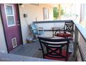 Covered patio with seating area and view of the street at 7807 E Main St # Cc-70, Mesa, AZ 85207