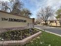 The Homestead community entrance with landscaping at 8300 S Homestead Ln, Tempe, AZ 85284