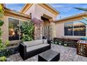 Relaxing courtyard with seating area, creating a private outdoor oasis at 21893 N 78Th St, Scottsdale, AZ 85255