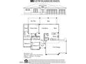 Detailed floor plan showcases a three-bedroom home with an open living area and a three-car garage at 25519 W Brookhart Way, Wittmann, AZ 85361