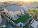 Two-story house with a large backyard, patio, and mountain views at 4340 E Silverbell Rd, San Tan Valley, AZ 85143