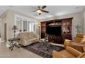 Bright living room with comfortable seating and large windows at 5089 S Harvest St, Gilbert, AZ 85298