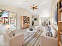 Bright living room with vaulted ceilings and neutral decor at 4350 E Longhorn St, San Tan Valley, AZ 85140